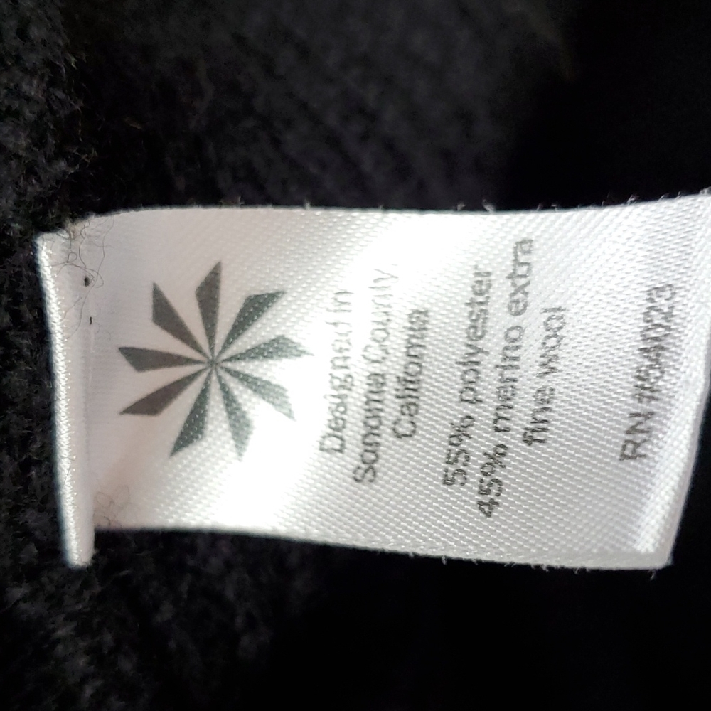 Athleta Hanover Sweater Wool Blend Black Medium - Picture 8 of 9